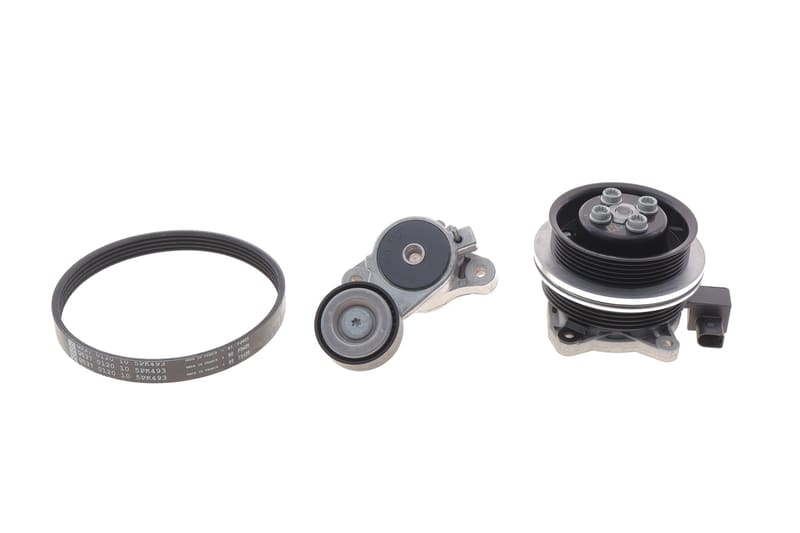 Комплект ременя генератора + помпа VW Golf/Passat/Touran 1.4 TSI 05-. (5PK493) INA