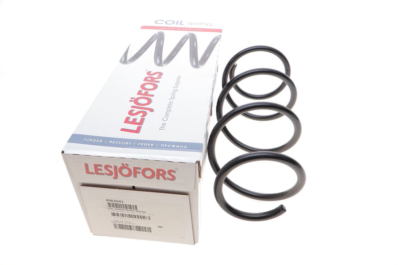 Пружина (передняя) Nissan Micra III 1.0 16V/1.2 16V/1.4 16V 03-10 (накл.зад.часть) LESJOFORS