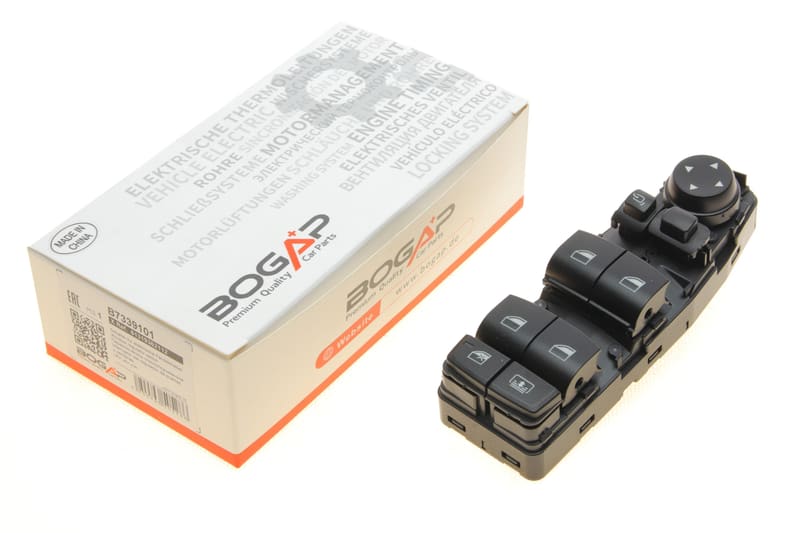 Кнопка стеклоподъемника (L) BMW 3 (F30/F80) 11- B38/B46/B47/B48/B58/N13/N20/N26/N47/N55 (блок) BOGAP