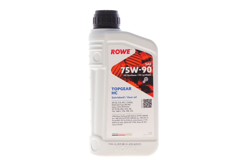 Масло 75W90 HIGHTEC TOPGEAR HС (1L) (MIL-L 2105D) (API GL-4/GL-5) ROWE