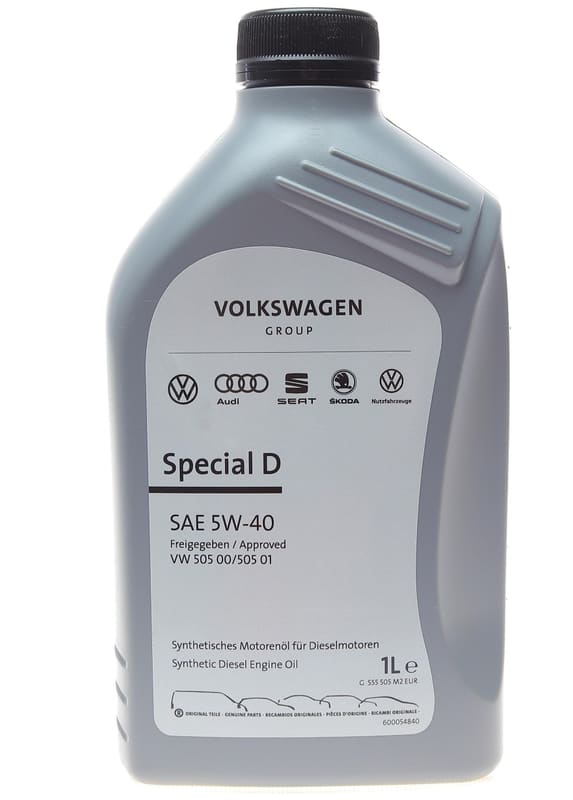 Масло 5W40 Special D (1L) (VW505 00/505 01) VAG