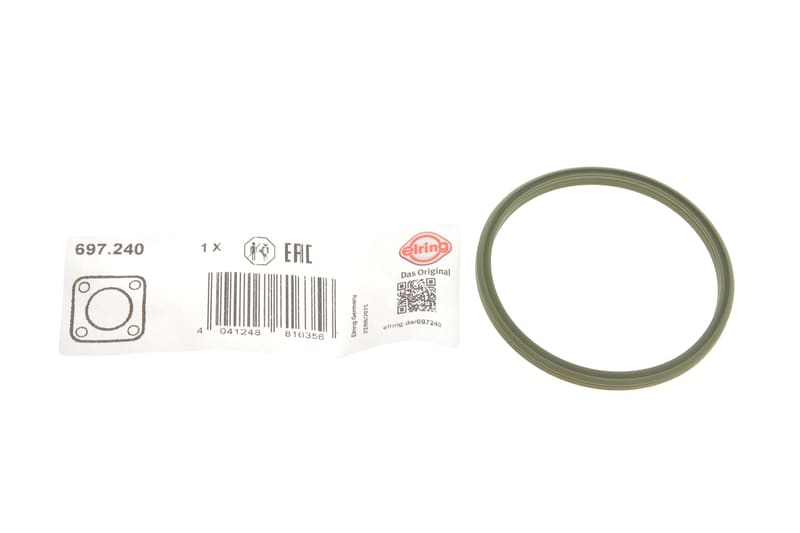 Прокладка патрубка інтеркулера ущільнююча VW Caddy III/T5 03- (57.85mm) ELRING