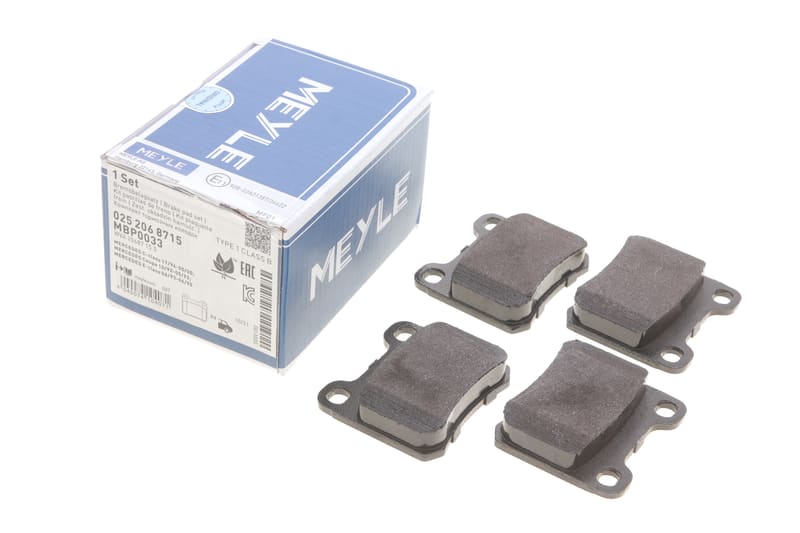 Колодки тормозные (задние) MB E-class (W201/W124) MEYLE
