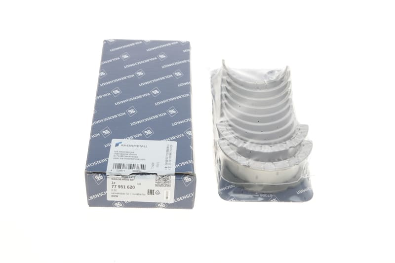 Вкладыши коренные BMW 3 (E90/F30/F80)/5 (E60/F10)/X5 (F15/F85) 05-18 M47/N47 (+0.50) KOLBENSCHMIDT