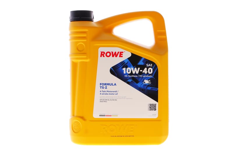 Олива 10W40 HIGHTEC FORMULA TS-Z (4L) (JASO MA2/API SN/SM/SL/SJ/SH/SG) ROWE