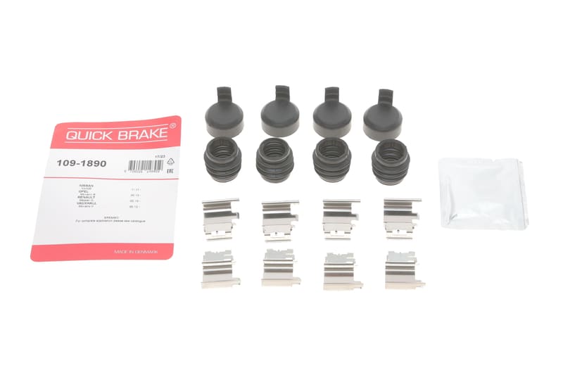 Планка супорта (переднього/заднього) прижимна (к-кт) Opel Movano B/Renault Master III 2.3dCi 10- QUICK BRAKE