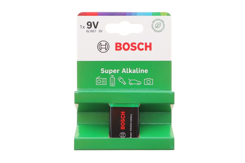 Батарейка Bosch Super Alkaline 9V (6LR61) 1 шт. (крона) 6LR61SA1B/00 BOSCH