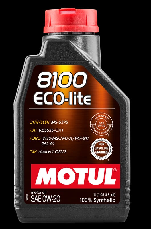 Олива 0W20 ECO-lite SAE 8100 (1л) GM dexos1 GEN3 (104981)/(101525/108534) MOTUL