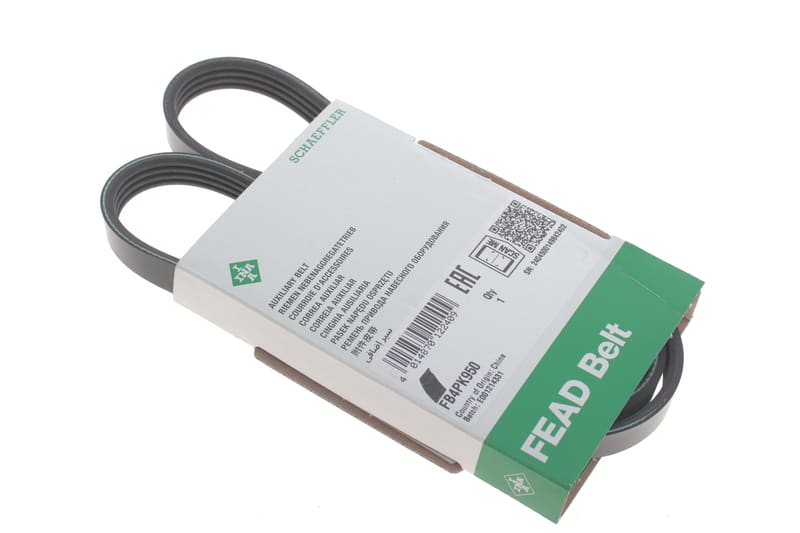 Ремінь генератора Chevrolet/Fiat/Honda/Mazda/Mitsubishi/Nissan/Skoda/Subaru/Suzuki (4PK950) INA
