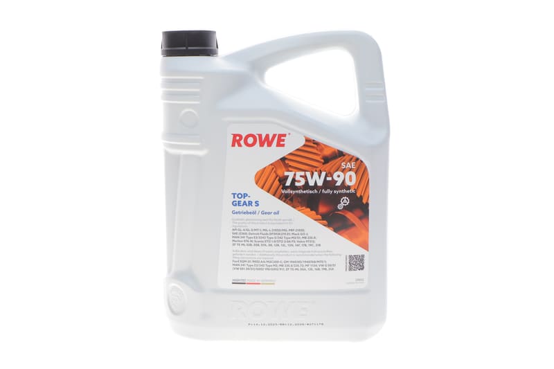 Масло 75W90 HIGHTEC TOPGEAR S (5L) (API GL-4/GL-5/MT-1) (светло-коричневый) ROWE