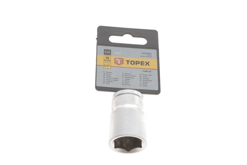 Головка торцева 1/2" 18 мм TOPEX
