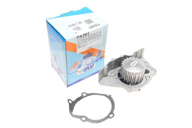 Помпа воды Fiat Scudo/Ducato/Peugeot Boxer/406 1.9D/TD/2.0 94- (20z) (B/B) (7 лоп.)(зовн.d імп=69mm) GRAF