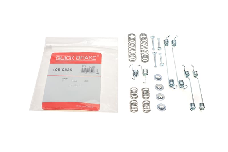 Комплект пружинок колодок ручника Citroen C2/C3/C4/Peugeot 208/301 02- QUICK BRAKE