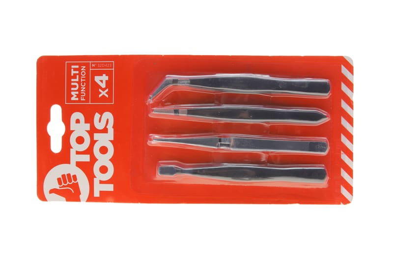 Набір пінцетів (4шт) TOP TOOLS