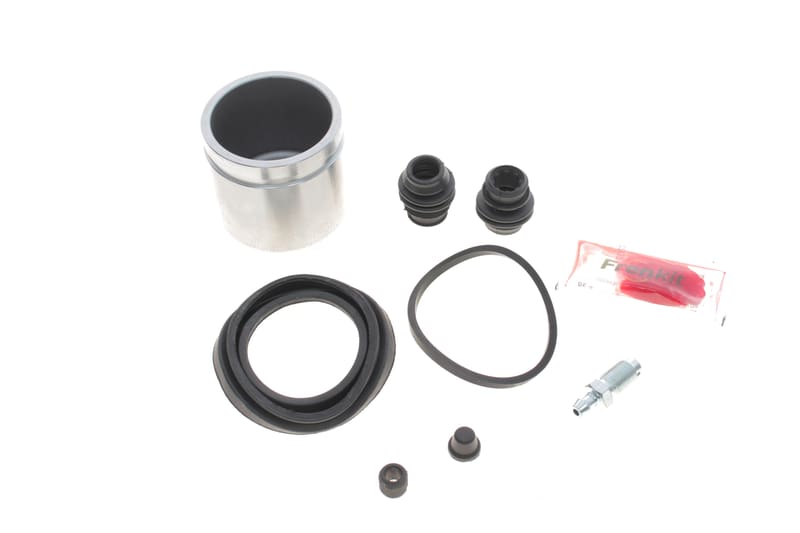 Ремкомплект супорта (переднього) Nissan Juke 10- (d=57mm) (+поршень) (Nissin) FRENKIT