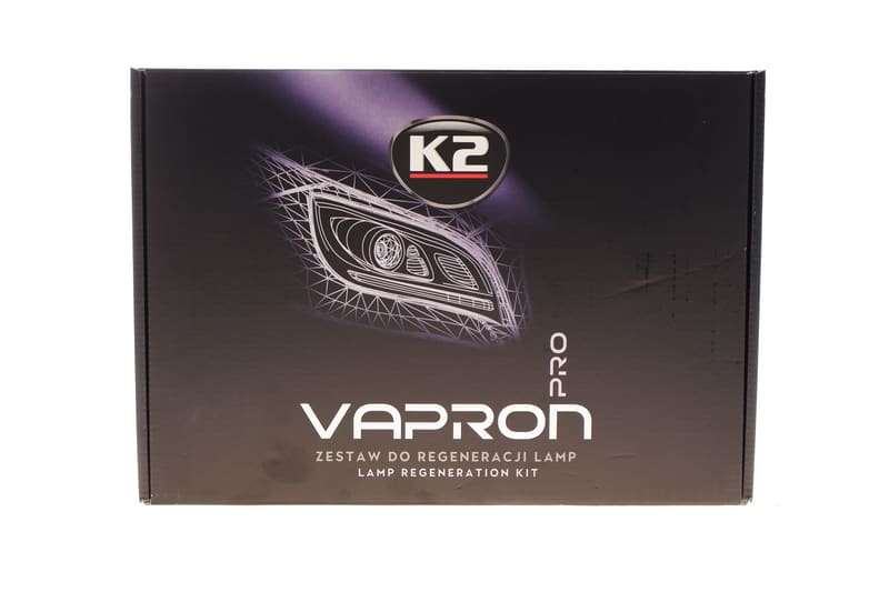 Набір для реставрації пластикових фар Vapron Pro (600ml) K2