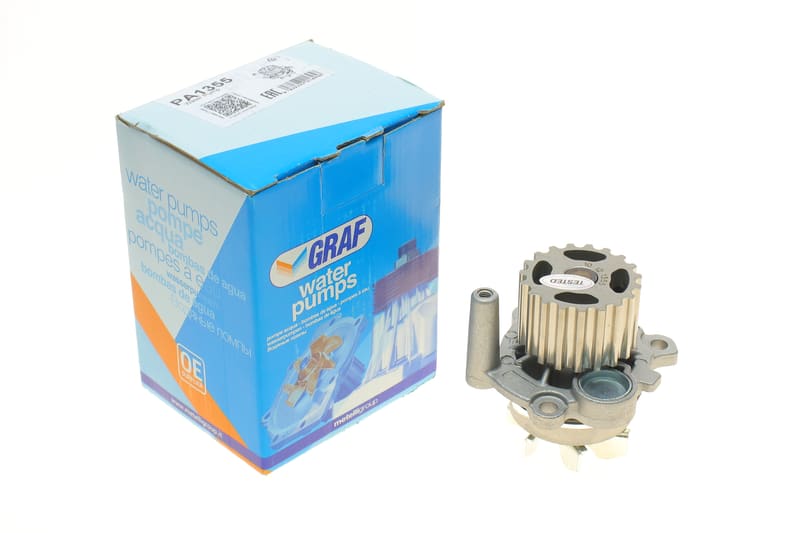Помпа воды Audi A3-A6/Seat/Skoda/VW Golf/Passat 1.9-2.0TDI (19z)(R/B)(7 лоп)(h шківа=34mm/d ім=64mm) GRAF