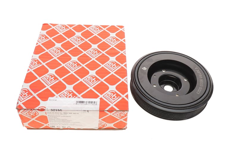 Шкив коленвала VW Golf VI/Passat/Audi A6 2.0TSI/2.0GTI/2.0TFSI 04- (d=143mm) FEBI BILSTEIN