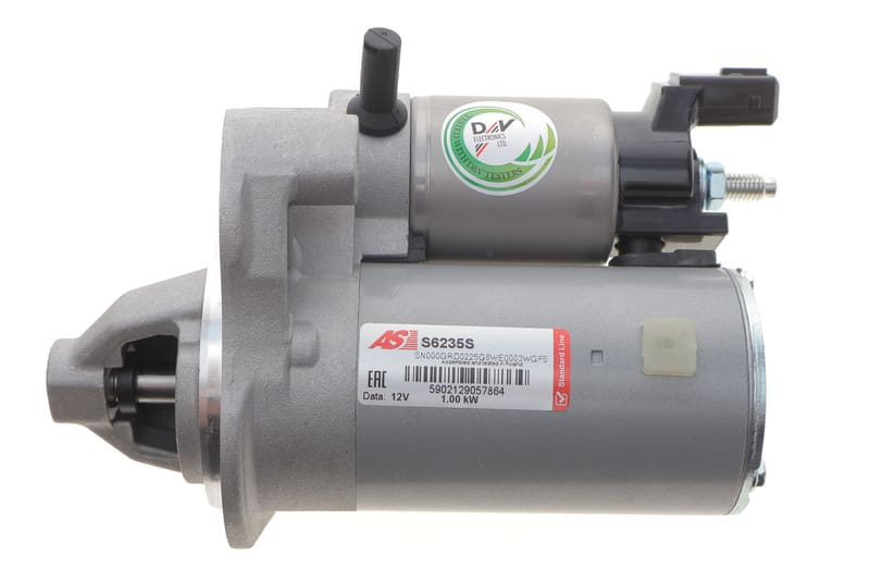 Стартер Citroen C3/C4/Peugeot 108/2008/208/301 1.0/1.2 VTI 12- (12V/1kw) (z=10) AS