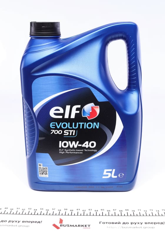 Олива 10W40 Evolution 700 STI (5L) (458443)(ACEA/A3/B4 API/SN/CF VW/501.01/505.00/MB 229.1) ELF