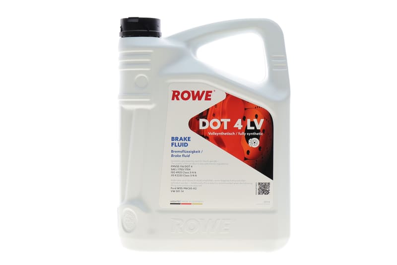 Жидкость тормозная HIGHTEC BRAKE FLUID DOT 4 LV (5L) (ABS/ESP) ROWE