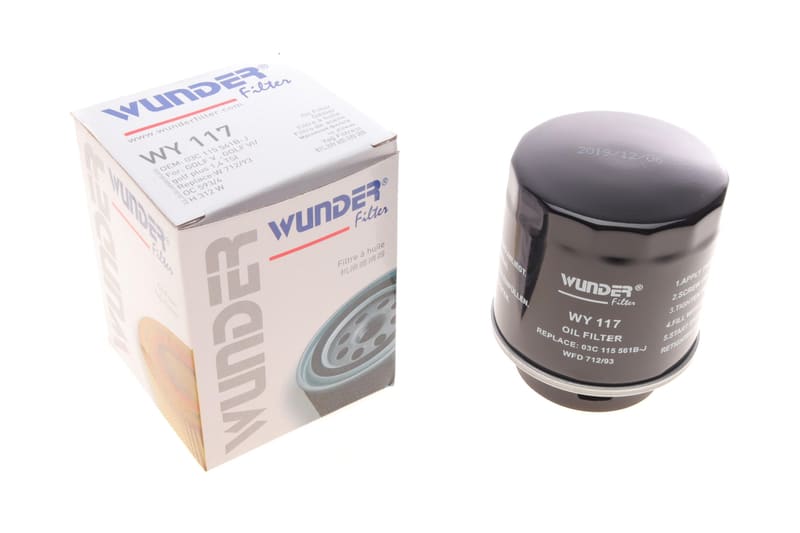 Фильтр масляный VW Golf 1.2/1.4 TSI 07-13/Jetta/Passat 1.4 TSI 07-10 WUNDER FILTER
