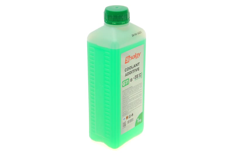 Антифриз (зелений) G11 (1kg) (-35°) (готовий до застосування) SOLGY