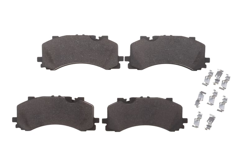 Колодки гальмівні (передні) Audi A6/A7/A8/Q7/Q8/VW Touareg 17- (Akebono) (з аксесуарами) ZIMMERMANN