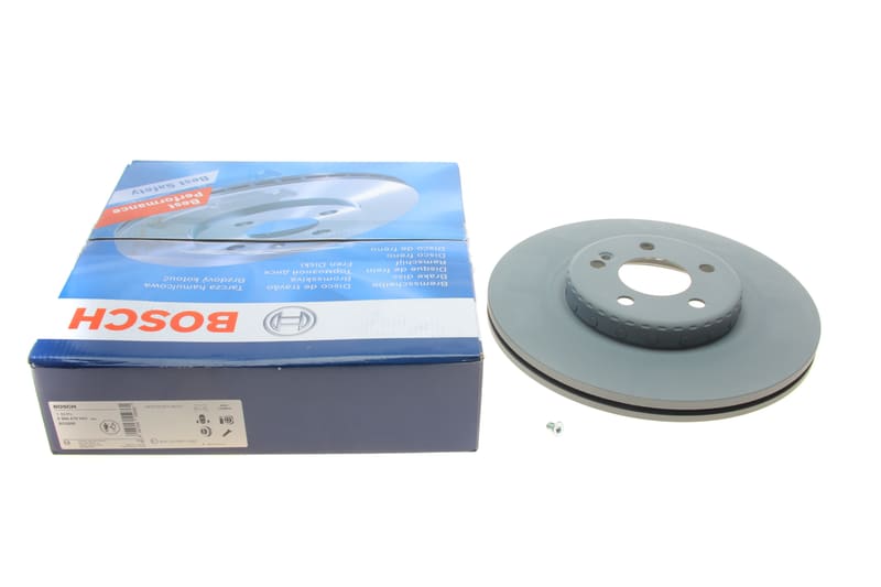 Диск тормозной (задний) MB C-class (W205) 15- (320x24) (с покрытием) (вентил.) BOSCH