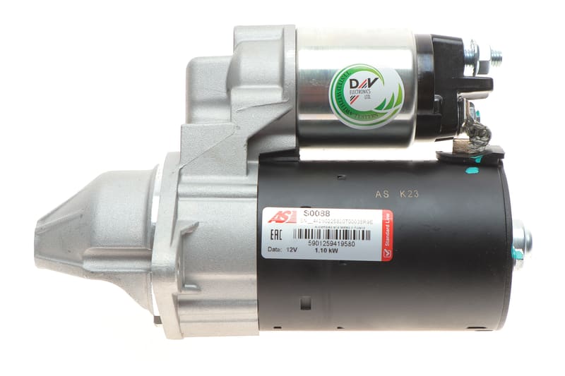 Стартер Opel Astra F/G/H 1.2-1.6 i 93-07/Combo 01-/Corsa 86-09 (12V/1.1kw) (z=9) AS
