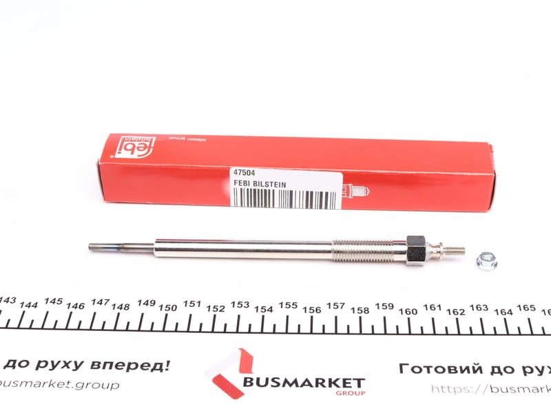 Свічка розжарювання Mitsubishi L200/Pajero IV 2.5DI-D/3.2DI-D 05- (11V/166mm M10x1.25) FEBI BILSTEIN