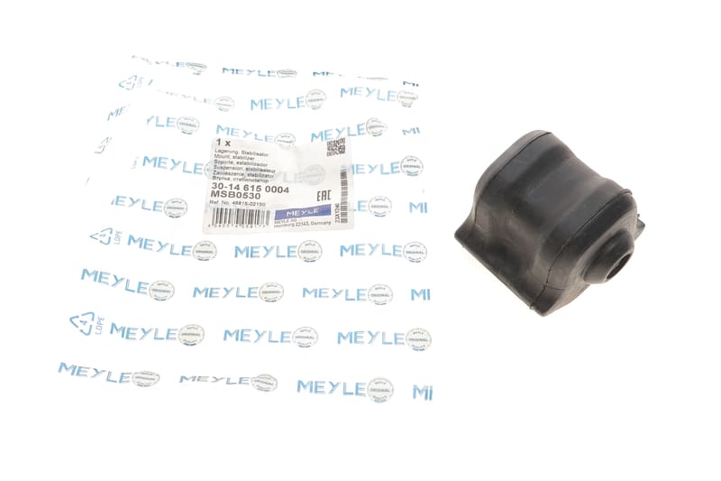Втулка стабілізатора (переднього) Toyota Auris/ Corolla 05- (d=21mm) (R) MEYLE