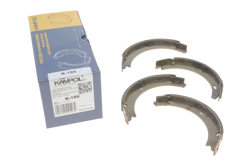 Колодки ручника MB 190 (W201)/E-class (W124/W210) 96-04 (164x20) KAMPOL