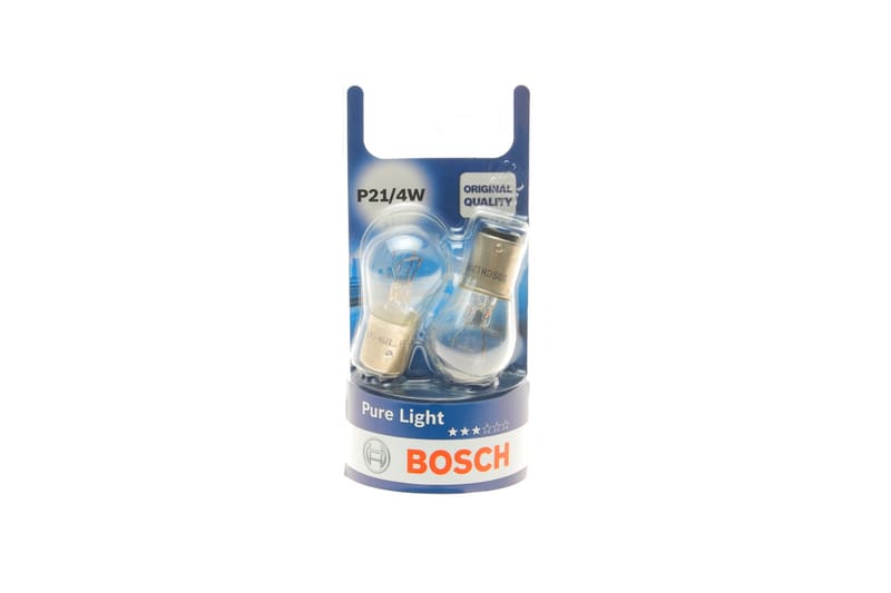 Автолампа P21/4W 12V 21/4W BAZ15d Pure Light (0.025 кг) BOSCH