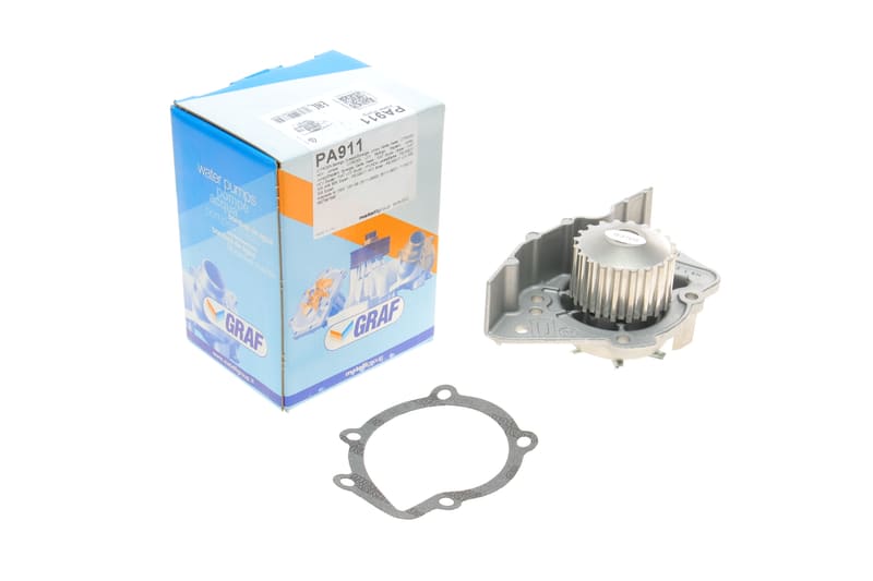 Помпа воды Fiat Scudo/Ducato/Peugeot/Citroen/Hyundai 1.8-1.9D/TD 94-06 (20z)(B/B)(7 лоп)(d імп=71mm) GRAF