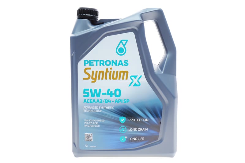 Масло 5W40 SYNTIUM X ACEA A3/B4(5L) (VW502 00/505 00/RN0700/0710/PSA 2296 PETRONAS