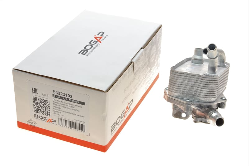 Радиатор масляный АКПП BMW 1(E81-88)/3(E90-93) 1.6-3.0D 04-15 (теплообменник) BOGAP