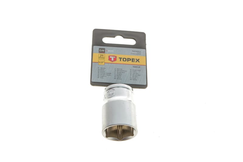 Головка торцевая 1/2" 21 мм TOPEX