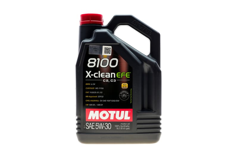 Олива 5W30 X-clean EFE 8100 (5L) (107206) (LL-04/9.55535-S1/S3/GM DEXOS2/MB 229.52) MOTUL