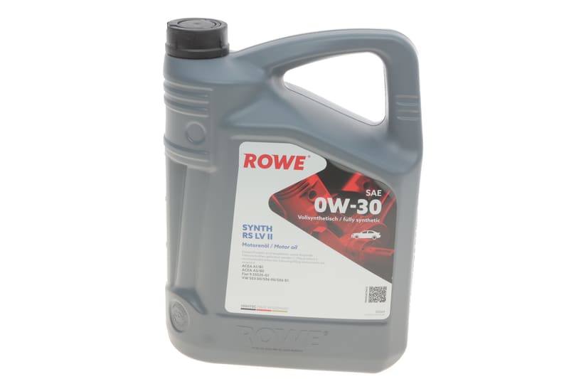 Олива 0W30 HIGHTEC SYNTH RS LV II (5L) (VW 503 00/506 00/506 01/Fiat 9.55535-G1) (ACEA A1/B1/A5/B5) ROWE