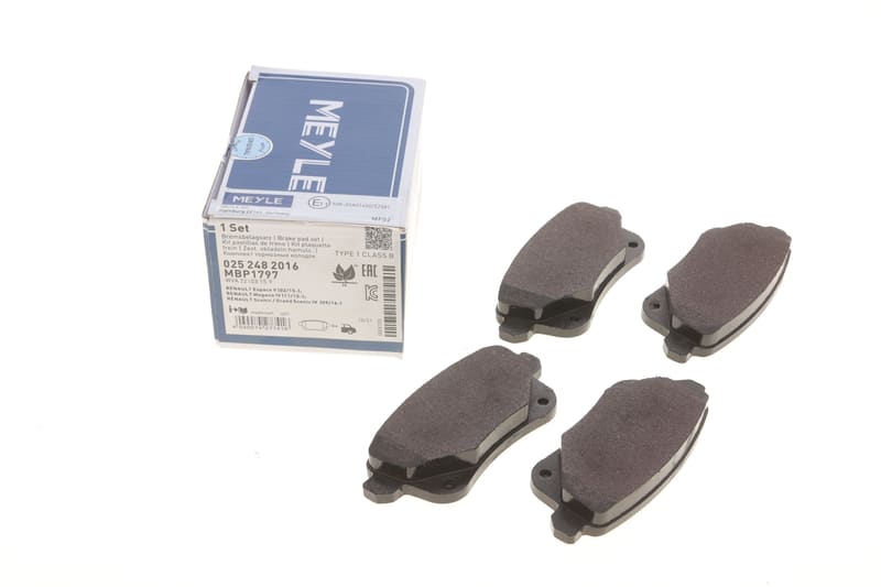 Колодки тормозные (задние) Renault Megane IV/Scenic IV/Grand Scenic IV/Espace/Talisman 16- MEYLE