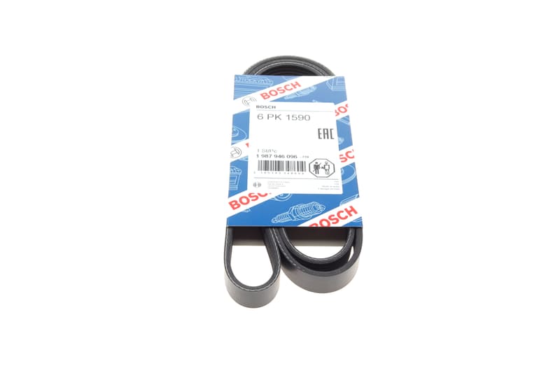 Ремінь генератора Opel Combo/Astra G 1.7DTi 01-/VW T4 2.0 90-03/Ford Mondeo 2.5 94-00 (6PK1590) BOSCH