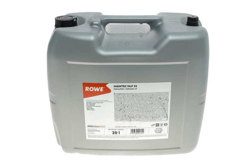 Рідина гідравлічна HIGHTEC HLP 32 (20L) підходить для підйомників ROWE