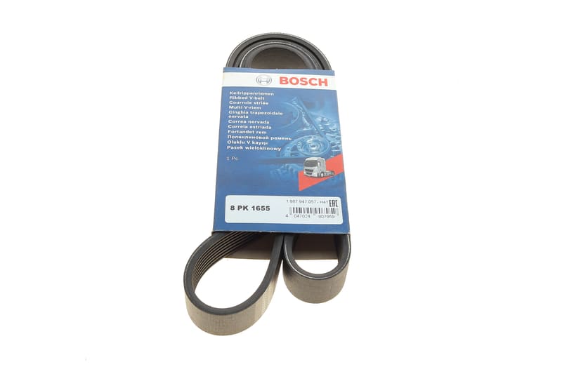 Ремінь генератора Man TGA/TGS/TGX/MB LK/LN2 OM366 84- (8PK1655) BOSCH