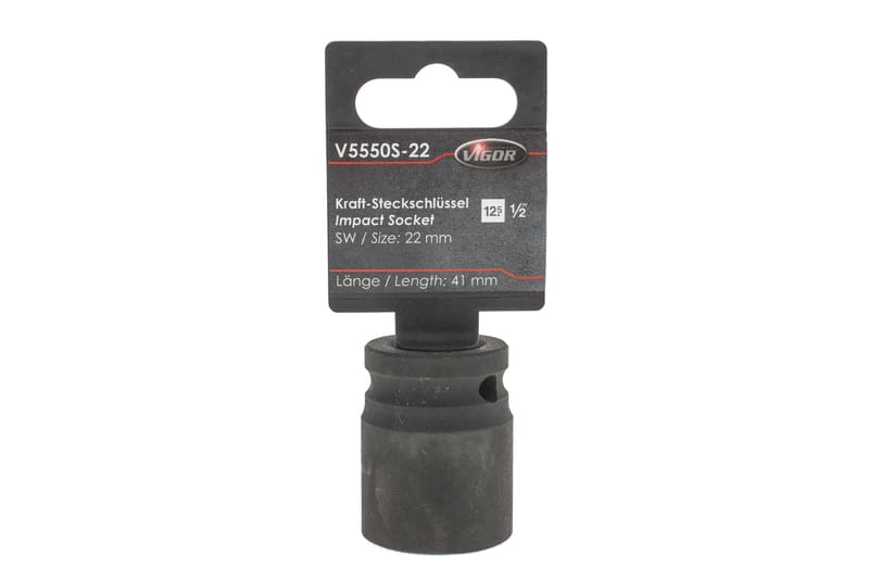 Головка торцева ударна 1/2" 22 мм VIGOR
