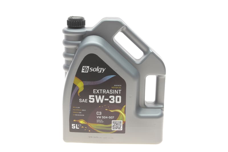 Олива 5W30 EXTRASINT C3 VW 504.00/507.00 (5L) (API SN/CF/BMW LL-04/MB 229.51/PORSCHE C30) SOLGY