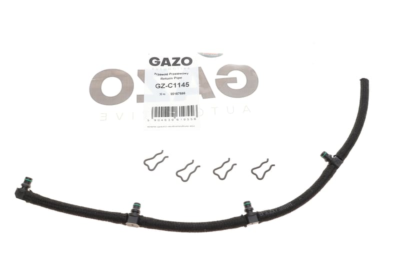 (к-кт) Шланг обратки Opel Astra H/Combo/Corsa D/Fiat Doblo 1.3D 05- GAZO