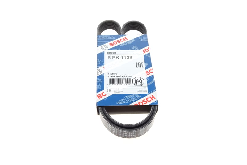 Ремень генератора VW Caddy/T5 1.9TDI (6PK1138) BOSCH