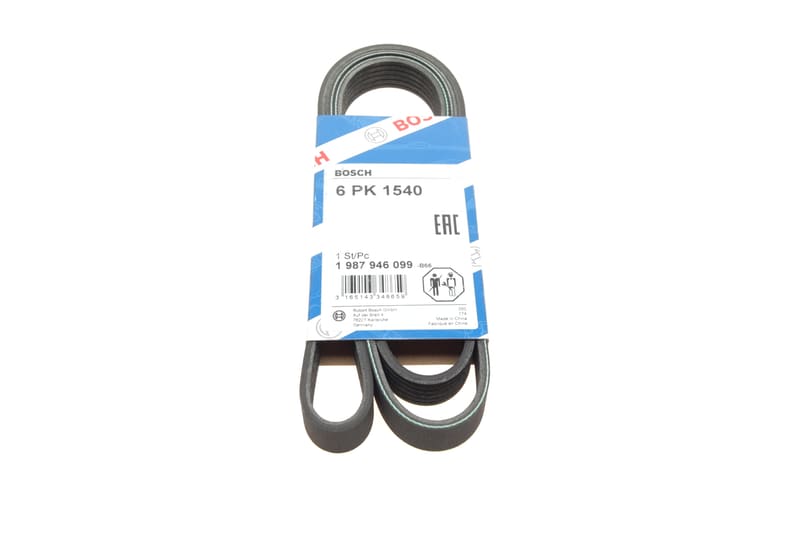 Ремінь генератора поліклиновий VW Golf/BMW/Ford/Opel (6PK1540) BOSCH