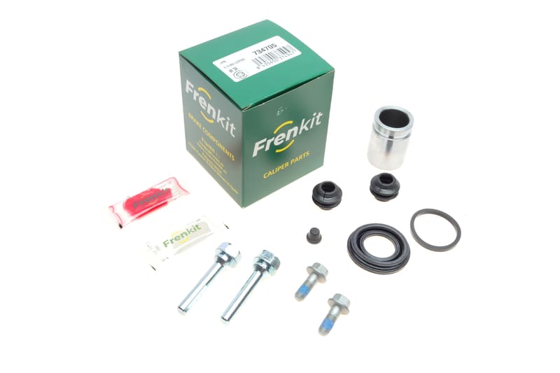 Ремкомплект супорта (заднього) Kia Soul 09- (d=34mm) (Mando) (+поршень/направляюча) SuperKit FRENKIT